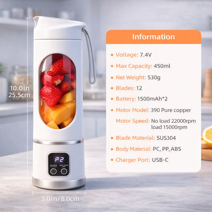 Portable Mini Juicer with USB Charging