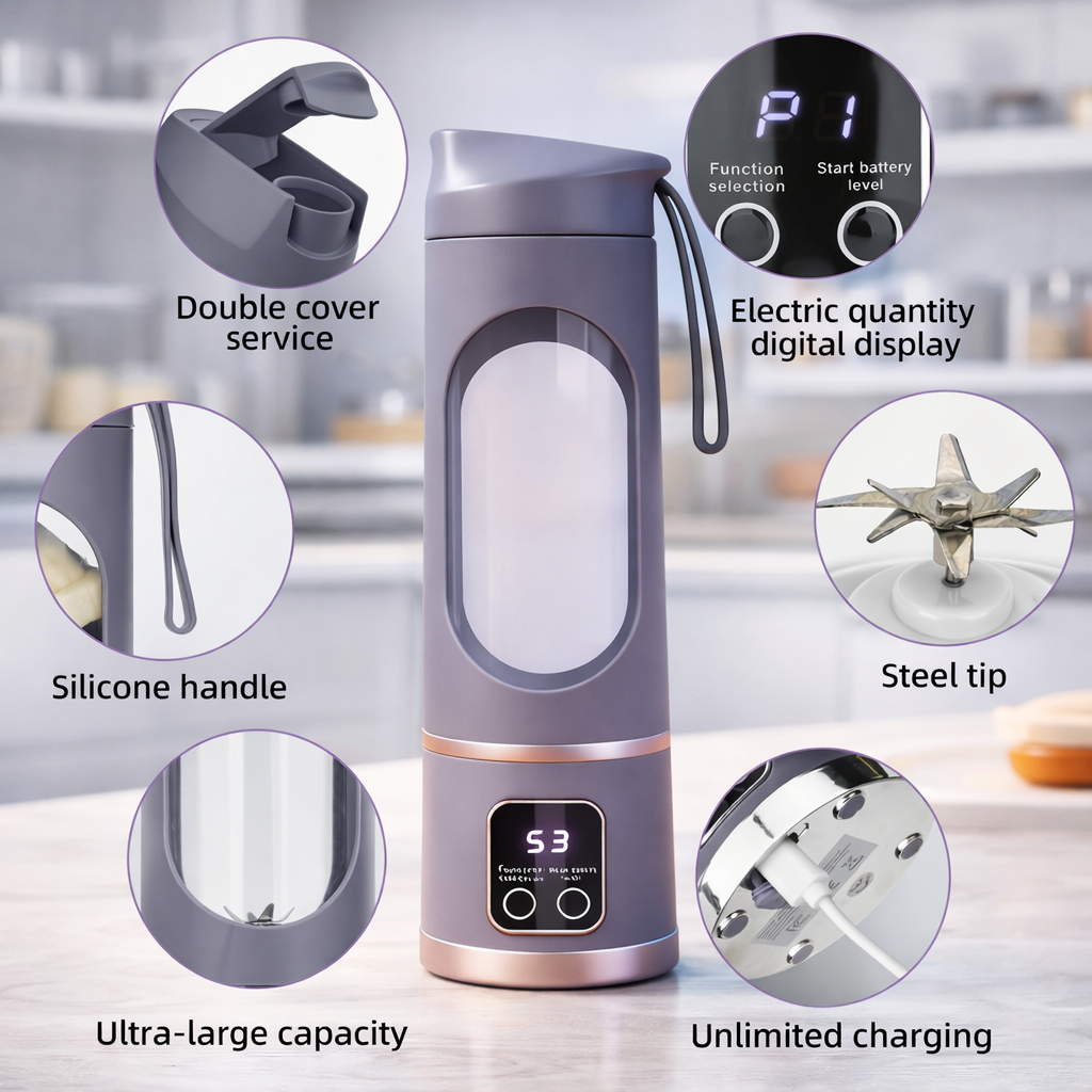 Portable Mini Juicer with USB Charging